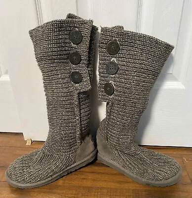 Ugg Classic Cardy Knit Boots Gray • $9.99