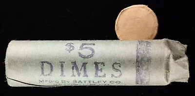 Vtg Coin Roll Wrapper Empty No Coins $5 Detroit Free Press Sattley Co Detroit MI • $19.95