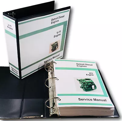 $98.57 • Buy Detroit Diesel V-71 6V 8V 12V 16V Series Engine Service Manual Shop Book Repair
