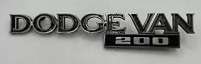 Vintage 1975 - 1981 Dodge Van 200 Emblem Nameplate Badge 4084780 OEM Metal • $23.75