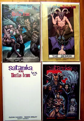 SATANIKA VERSUS MORELLA'S DEMON - Complete Set/4 Variant Issues-by VEROTIK-MINT • $24.99