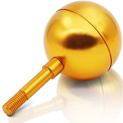 $10.95 • Buy Anley Authentic 3  Flagpole Ball Topper Ornament - Gold Anodized Aluminum Finish