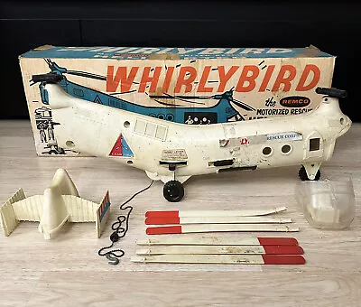 Vintage Remco Whirlybird Helicopter W/ Box Battery Operated FOR PARTS • $99.99