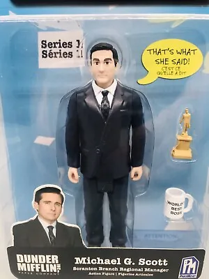 The Office Michael Scott Series 1 Action Figure Steve Carrell NBC Phatmojo • $15.11