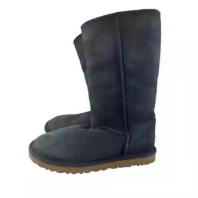 UGG Australia Classic Boots Navy Blue Suede Size 9 • $59