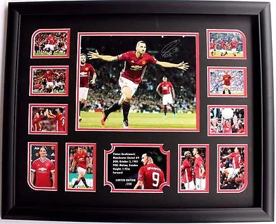 Zlatan Ibrahimovic Signed Manchester United Limited Edition Memorabilia Framed • $99.99