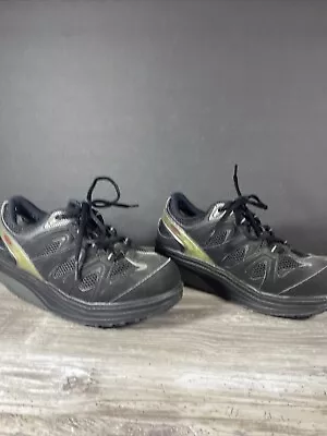 MBT Sport 2 Rocker Womens Size 7 Black Comfort Walking Toning Shoes Sneakers • $44.88