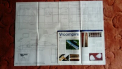£4.50 • Buy Quiet And Electric Flight Plan Of The Vroompire With Magazine Article Semi Scale