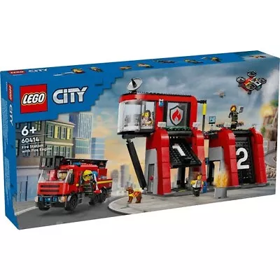 LEGO City 60414 - Fire Station With Fire Engine (Brand New) NO BOX • $79.99