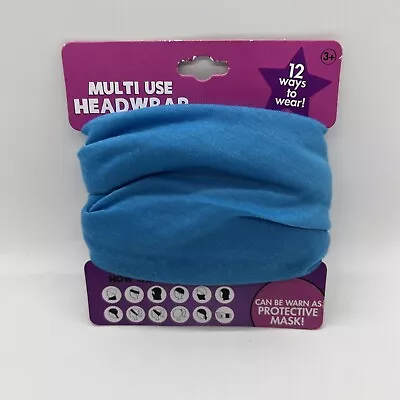 HER Multi Use Headwrap Blue 12 Ways To Wear - Headband/Protective Mask/Pony • $4.99