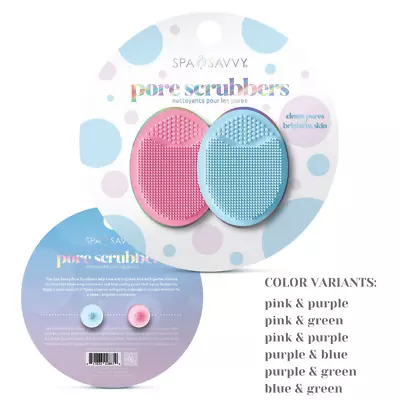 Spasavvy Pore Scrubbers Duo | 6 Color Variants Available  • $7.49