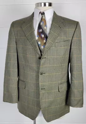 Magee Mens Standun Irish Houndstooth Windowpane Sport Coat Jacket Geneva T3 42R • $80