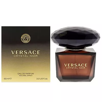 Crystal Noir Perfume By Versace Women Eau De Toilette EDT Spray 3 Oz 90 Ml • $61.95