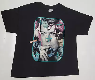 David Bowie Sound Vision Tour Concert T-Shirt Double Sided Vintage 90s 1990 Sz:L • $225