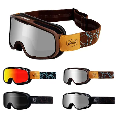 Vintage Motorcycle Goggles Mens Cruiser Street Motorbike Riding Eyewear Glasses • $21.99