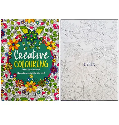 Creative Therapy Colouring Book A4 - Colour Therapy Zen Calm • £3.69