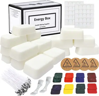 £24.69 • Buy Candle Making Kit, DIY Supplies, Enough Soy Wax For Making... 