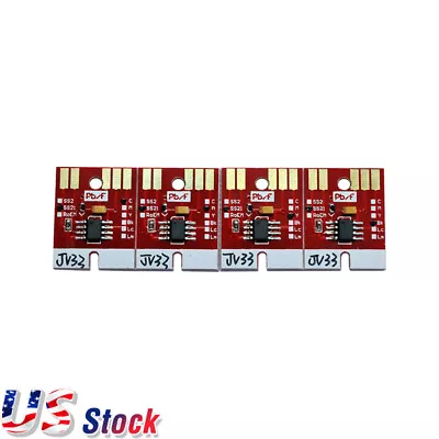 Chip Permanent For Mimaki JV33 / CJV30 / JV5 SS21 Cartridge 4 Colors - US Stock • $61.20