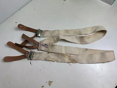 Original WW2 British Army / RAF Trouser Suspenders - Worn Used Example • $12.62