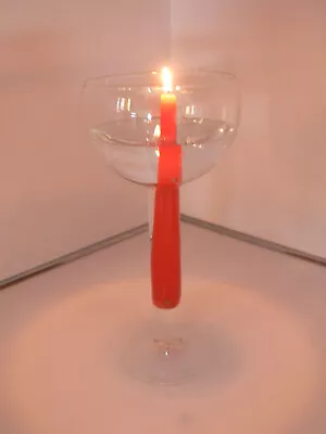 Glass Floating Candle Holder Vase For Tapered Candles From France • $30
