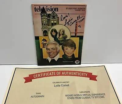 Lydia Cornell Too Close For Comfort Hand Signed 1981 Television Guide With COA • $20