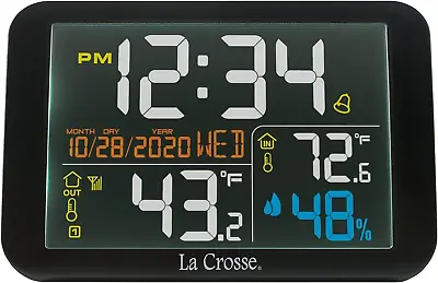 La Crosse Technology 308-66677-INT Color Wireless Weather Station Black • $34.86