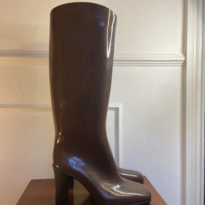 £150 • Buy Rare Patrick Cox High Heeled Rubber Wellington Boots Wellies UK6 Festival Fetish