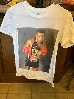 Mike Tyson Style Boxing Vintage  T-Shirt Small White • $15