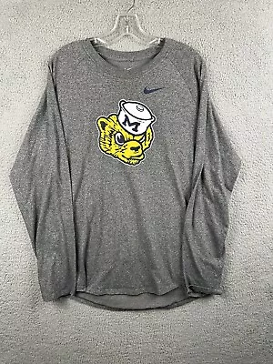 The Nike Tee Mens Size XL Michigan Wolverines Long Sleeve Gray • $12.75