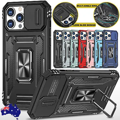 $5.99 • Buy For IPhone 14 13 12 11 Pro Max X XR SE/8/7 Plus Case Armor Shockproof Ring Cover
