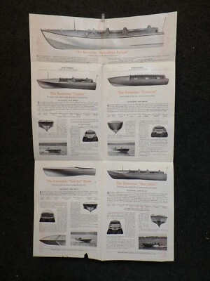 $19.99 • Buy Vintage 1929 Kennebec Speed-boat & Canoes Advertising Fold Out Price Catalog