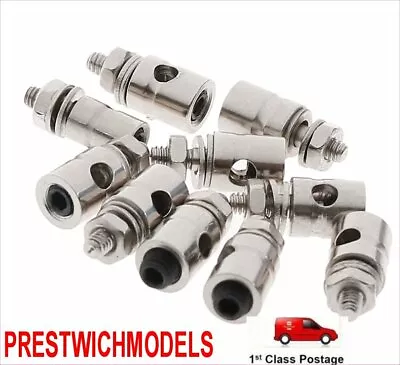 £3.95 • Buy  PUSHROD LINKAGE SERVO CONNECTORS 1.5 - 2mm X 10 Pcs Rc Heli Car Boat
