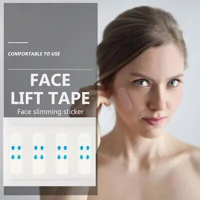80x Invisible Face Lifter Tape Instant Face Lift Tape Chin- Wrinkle- Double H3E0 • £3.19