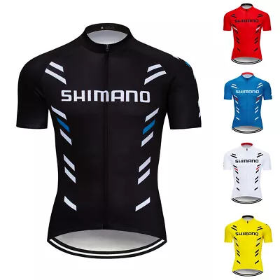 2024 Mens Bike Cycling Jersey Short Sleeve Tops Bicycle Shirt Maillots Pockets • $15.02