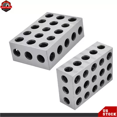 2-4-6 Blocks 23 Holes Matched Pair Ultra Precision .0002  Machinist 246 Jig US • $70.02