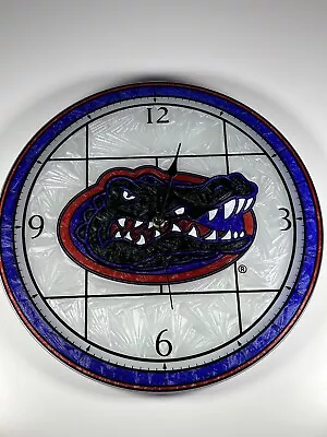 University Florida Gators Frosted Glass Clock NCAA BEAUTIFUL!! College Football • $21