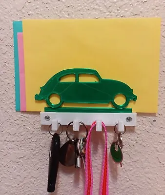 VW Bug Key/ Mail / Leash Holder With 4 Hooks. Screws Included. Free Shipping • $8.99