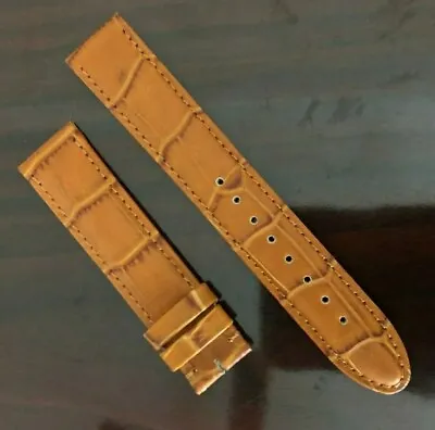 Oem Montblanc Meisterstuck Leather Honey/tan 17mm Xl Watch Strap 5639 • $69.95