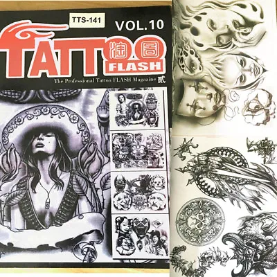 £11.39 • Buy A4 Page The Professiona Tattoo Art  Design Flash Manuscript Sketch Book Magazine