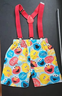 Sesame Street Boys Cake Smash Outfit 1st Birthday Size 12M • $40