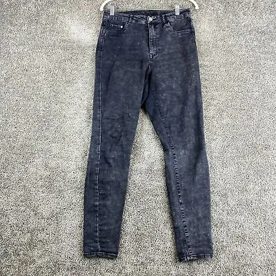 &Denim By H&M Jegging Jeans Women's 28/30 Black High Waist Acid Wash 5-Pocket • $11.37