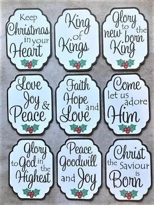 £3.99 • Buy 9 Religious Christmas Card Making Embellishments Scrapbooking Craft Card Toppers