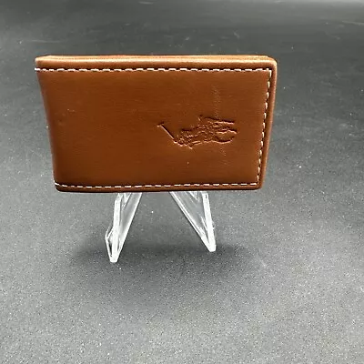 Polo Ralph Lauren Brown Leather Money Clip Magnetic Compact Case Mens Wallet  • $19