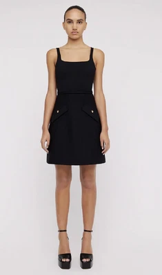 $620 • Buy Scanlan Theodore Crepe Knit Dress Size S