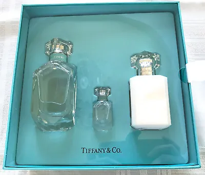 $159.95 • Buy Tiffany & Co 3pc Gift Set - 2.5 Oz Eau De Parfum + 3.4 Oz Lotion + Travel Spray