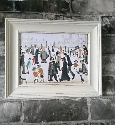 £12.98 • Buy LS Lowry  The Cripples  24 Cm X 19 Cm Antique Style Framed Print.