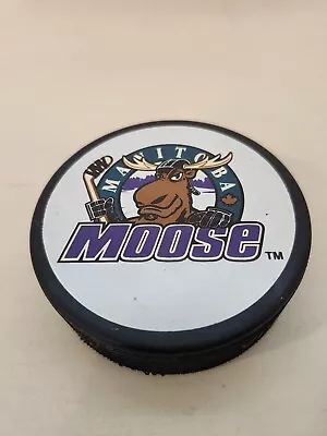 Manitoba Moose Puck Official International Hockey League With Mascot COOL! • $6