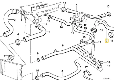 Radiator Hose For BMW E-36 • $14.95