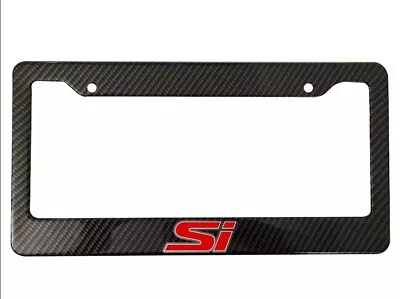 Honda Civic SI Carbon Fiber License Plate Frame Car Truck SUV NEW US • $13.95