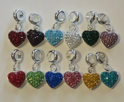 NEW DaVinci Beads & Charms Interchangeable Jewelry - Birthstone CZ Heart Dangle • $8